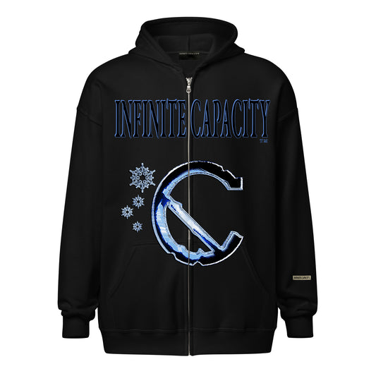 INFINITE FLAKES - Sudadera con capucha y cremallera de primera calidad